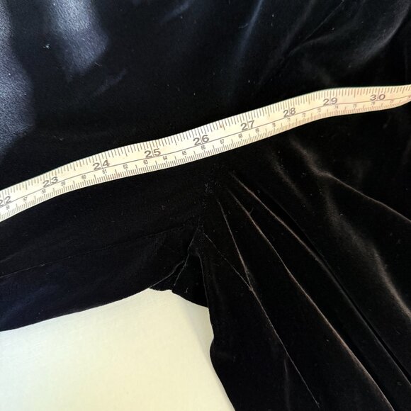 Anthropologie Harlyn Silk-Velvet Tuxedo Jumpsuit – Black Sz SP - Picture 7 of 13